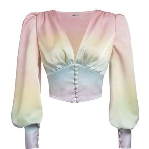 Lirika Matoshi Rainbow Blouse size M (fits small!)